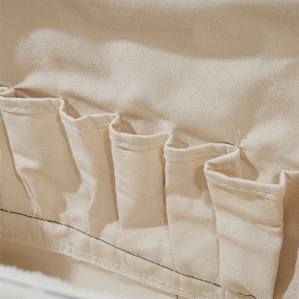 20" Canvas Tool Bag with Leather Bottom