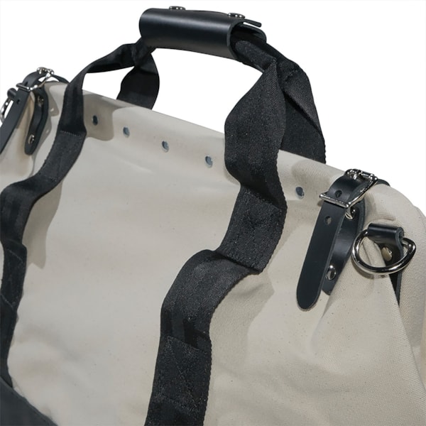20" Canvas Tool Bag with Leather Bottom