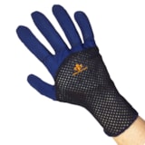 Right Hand Full Finger Polycotton Glove Liner with Nylon Mesh Back thumbnail 2