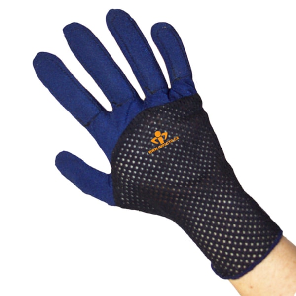 Right Hand Full Finger Polycotton Glove Liner with Nylon Mesh Back