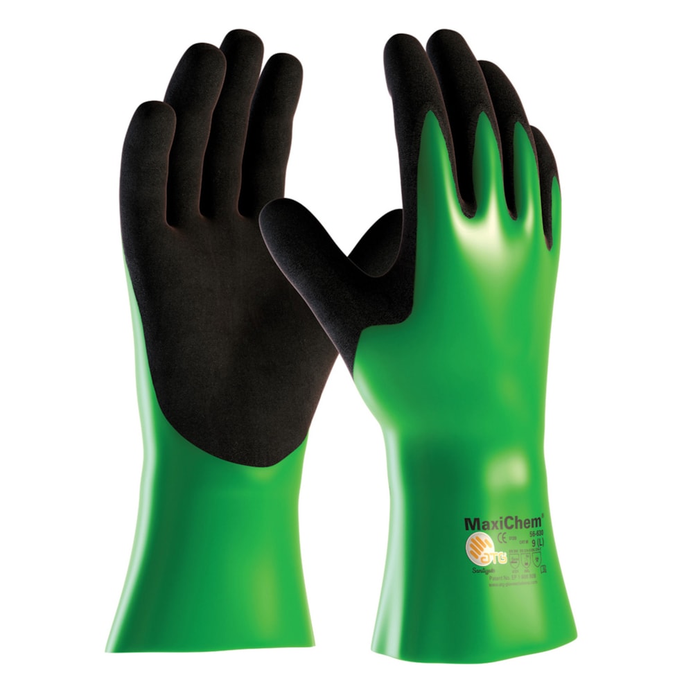MaxiChem® Nitrile Coated Glove with Lycra Liner and Non-Slip Grip