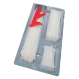 Specialty Pack Zip Ties, Natural, 4", 7", 11" Tension Tool, 401 Pieces thumbnail 2