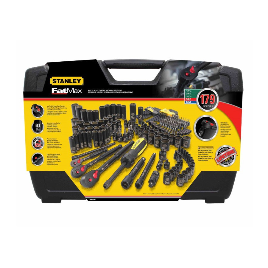 Fatmax® 179-Piece Matte Black Chrome Mechanic's Tool Set