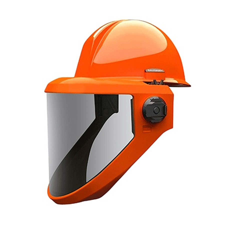 Arc Flash Weight Balancing Shield 10.8 Cal PrismShield® Faceshield, Front Brim, Hard Hat