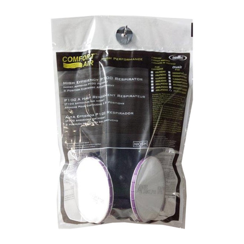 P100 Low Maintenance Half Mask Respirator With Filters, Series 400 SZ (S/M)