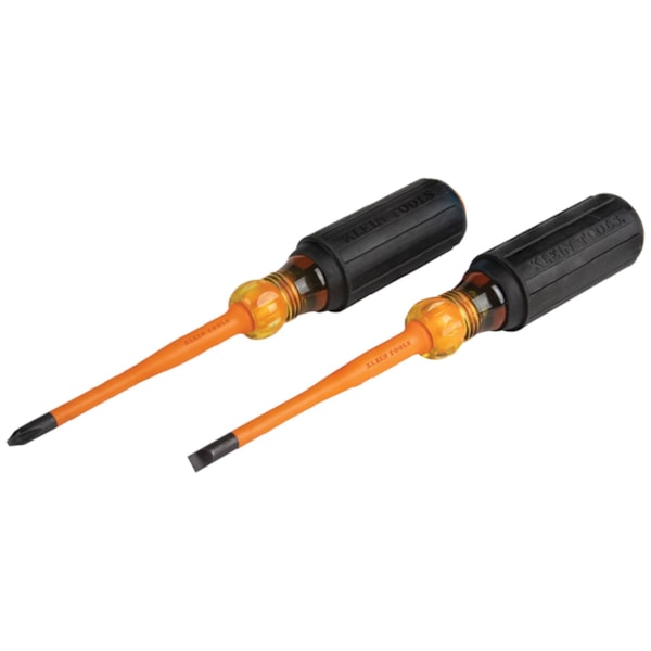 Slim-Tip Insulated Screwdriver Set, Phillips and Cabinet Tips, 2-Piece