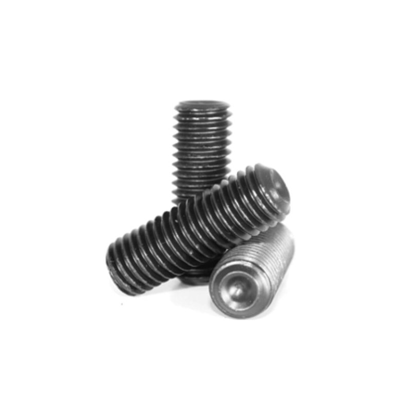 M12 x 1.75mm Thread, 25mm L Alloy Cup Point Socket Set Screw 100/PK