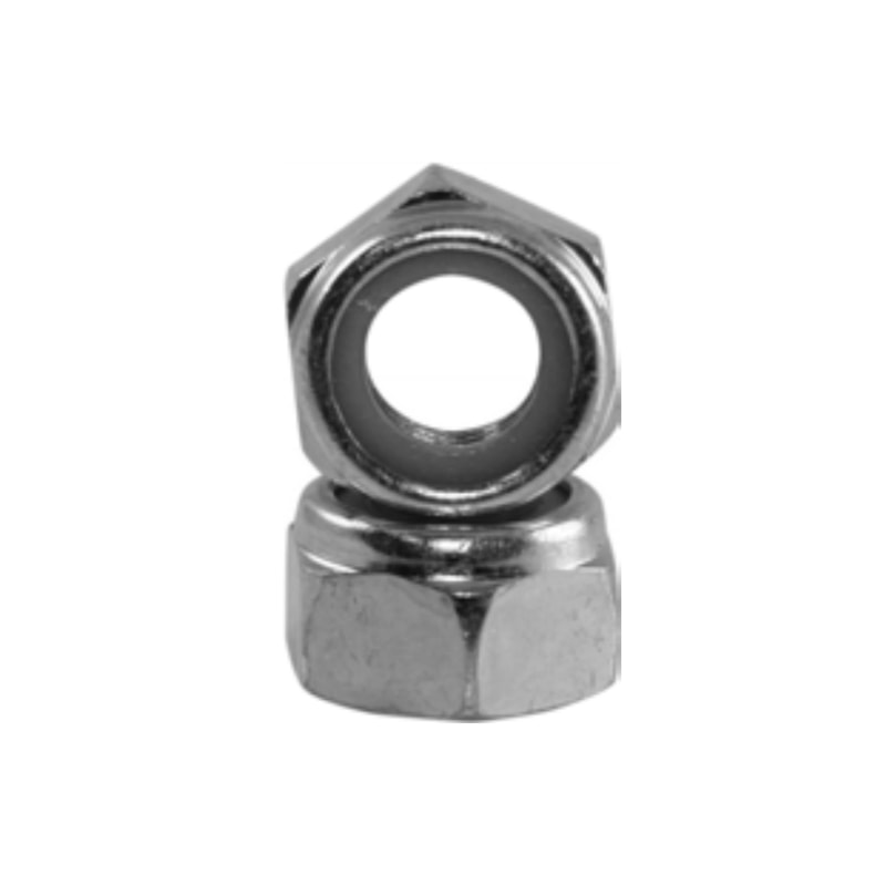 812070 Lock Nut, M14x2, Low Carbon Steel, Zinc CR+3, 8 Material Grade, Right Thread