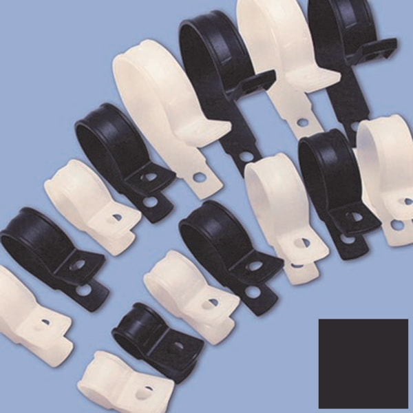 Light Duty Self-Aligning Cable Clamps, #6 Screw Size, 100/Pack