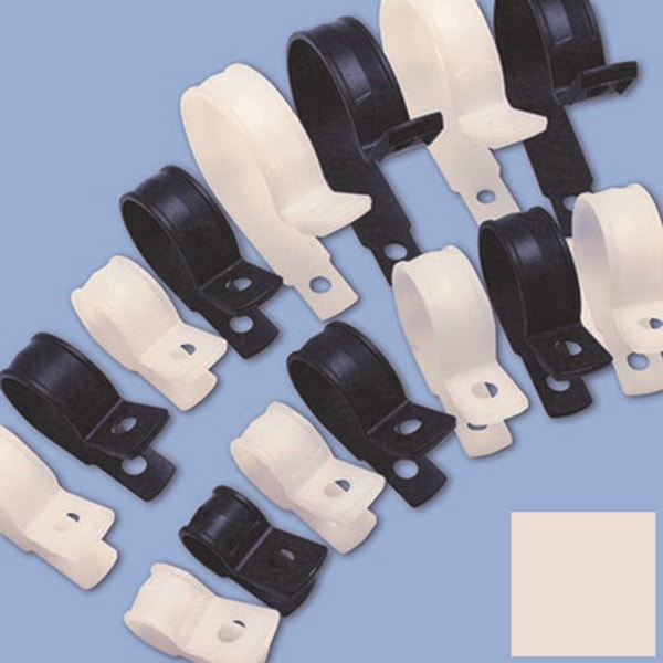 Light Duty Self-Aligning Cable Clamps, #6 Screw Size, 100/Pack