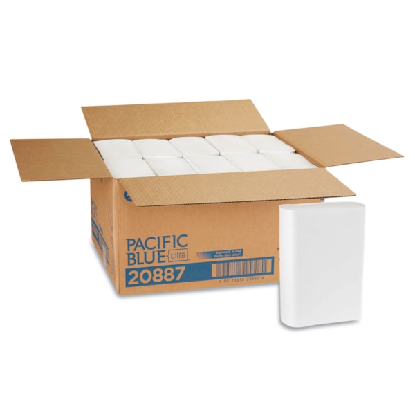 BigFold White Z-Fold Paper Towels 10 Packs/Case