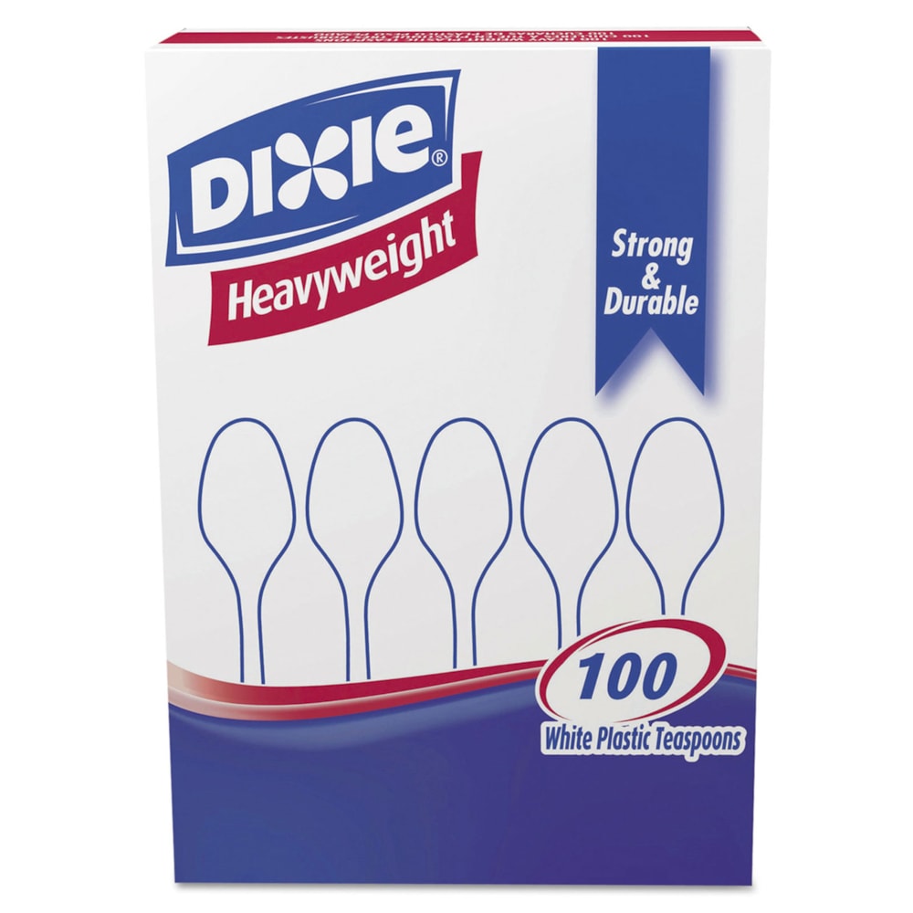 Plastic Heavyweight Teaspoons 100/Box