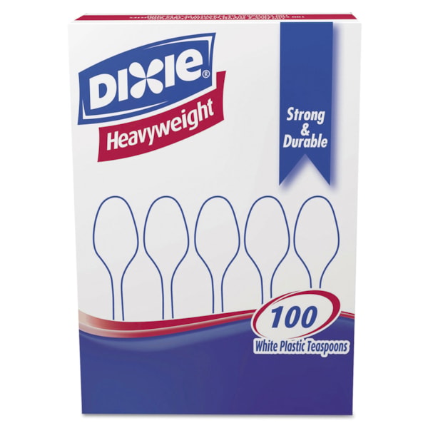 Plastic Heavyweight Teaspoons 100/Box