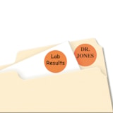 3/4" Printable Removable Orange Color-Coding Labels, 42 Sheets/Pack thumbnail 2
