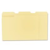 Letter Size Manila File Folders 1/3-Cut Tabs, Assorted Positions 100/Box thumbnail 3