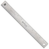 12" Stainless Steel Office Ruler With Non Slip Cork Base thumbnail 1