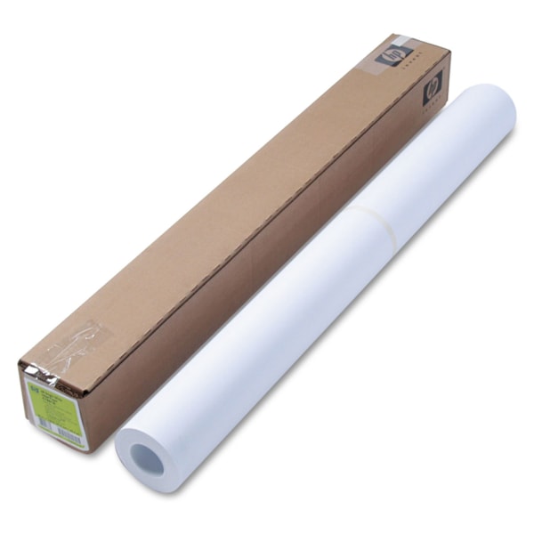 HP DesignJet Bright White Inkjet Paper, 4 mil, 36" x 150 ft