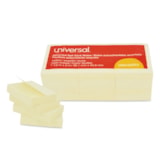 Recycled 100-Sheet Self-Stick Note Pads, 1-1/2" x 2", Yellow, 12/Pack thumbnail 1