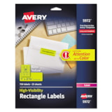 1" x 2-5/8" High-Visibility Neon Yellow Permanent Laser ID Labels 750/Pack thumbnail 1