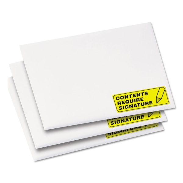 1" x 2-5/8" High-Visibility Neon Yellow Permanent Laser ID Labels 750/Pack