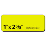 1" x 2-5/8" High-Visibility Neon Yellow Permanent Laser ID Labels 750/Pack thumbnail 4