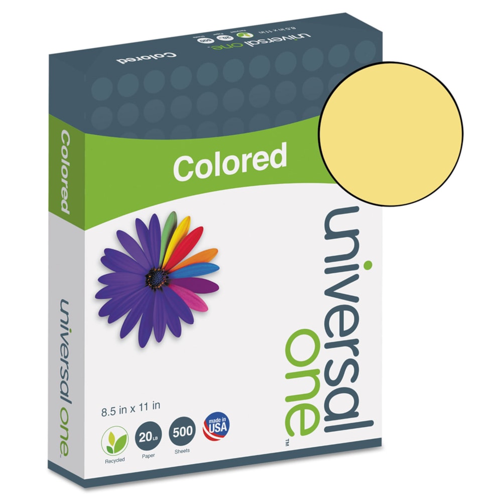 Deluxe 8.5" x 11" Goldenrod Colored Paper 20lb, 500 sheets