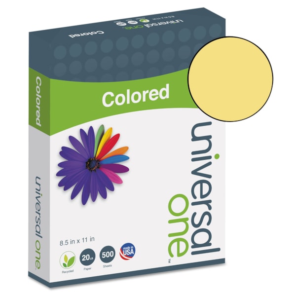 Deluxe 8.5" x 11" Goldenrod Colored Paper 20lb, 500 sheets