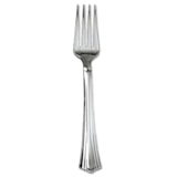 Reflections® Silver Heavyweight Plastic Forks 600/Case thumbnail 2