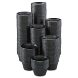 2 oz. Black Polystyrene Portion Cups 250/Bag thumbnail 2