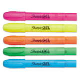 Bullet Tip Assorted Gel Highlighters 5/Pack thumbnail 1