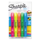 Bullet Tip Assorted Gel Highlighters 5/Pack thumbnail 2