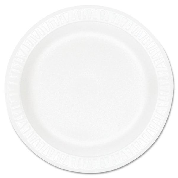 10'' White Concorde Foam Plate 500/Case