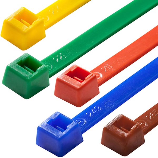 14" 50 lb. Color Zip Ties, 100/Pack
