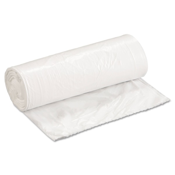 16-Gallon White Low-Density Waste Can Liners 500/Carton