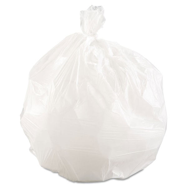 16-Gallon White Low-Density Waste Can Liners 500/Carton