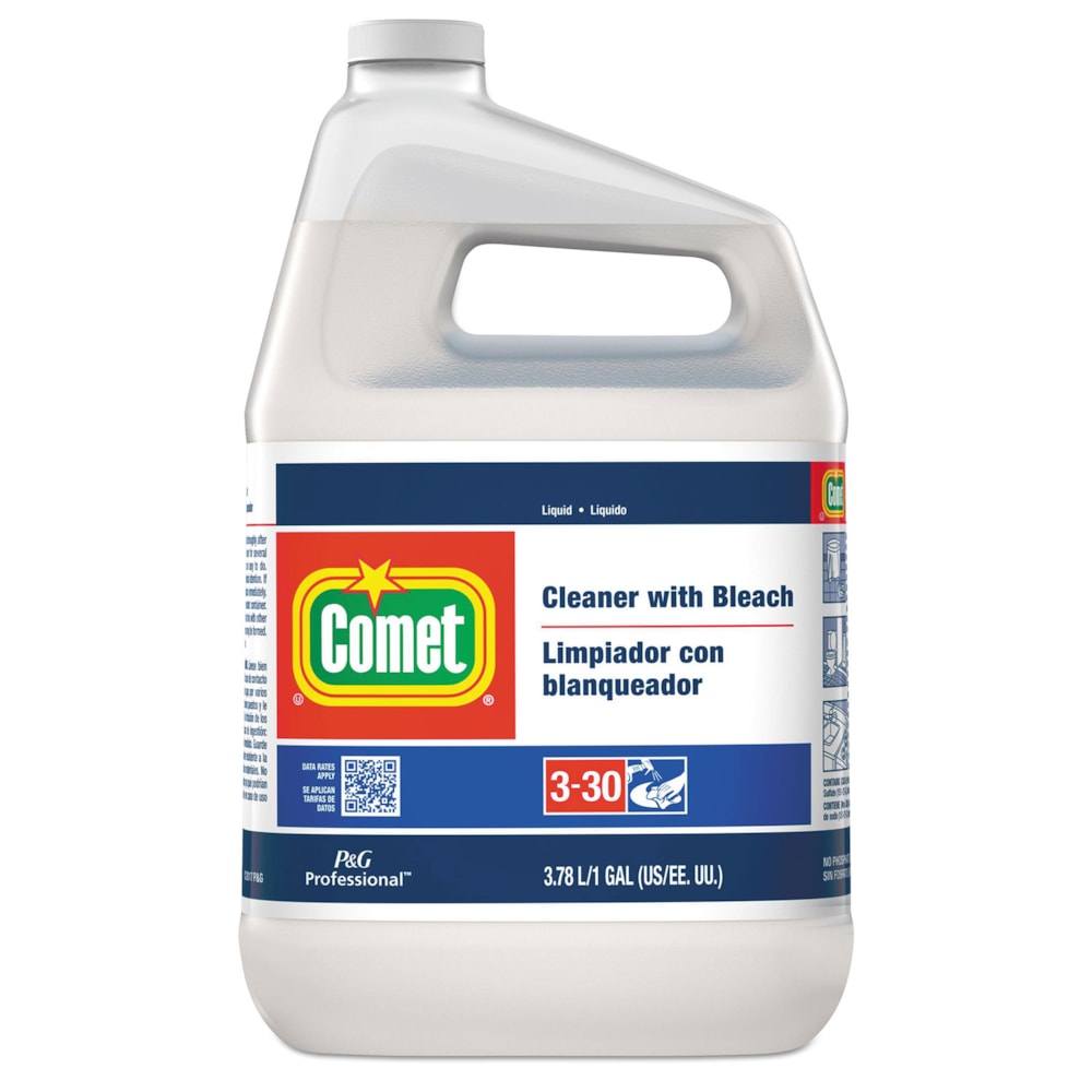 Cleaner with Bleach, Liquid, 1 Gal. Bottle