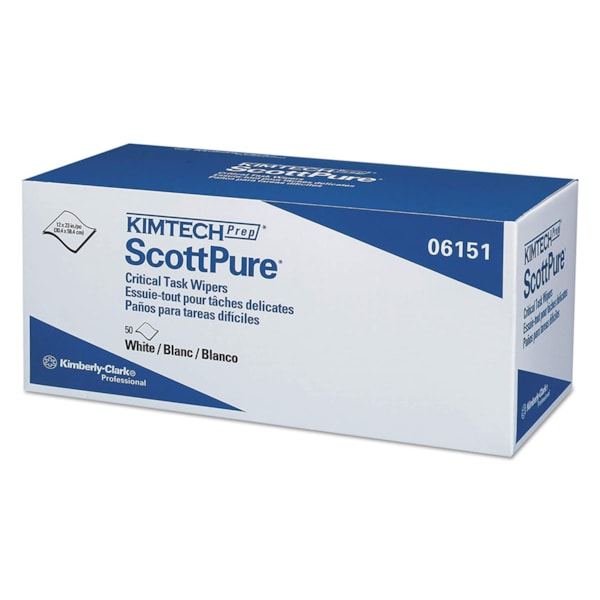 Kimtech Prep* ScottPure* Critical Task Wipers 12" x 23" 50 Wipers/Box