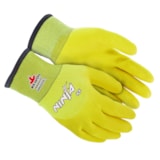 Ninja® Ice Hi-Vis 15 Gauge Lime Nylon Acrylic Gloves w/Terry Interior Over the Knuckle HPT Coating thumbnail 1