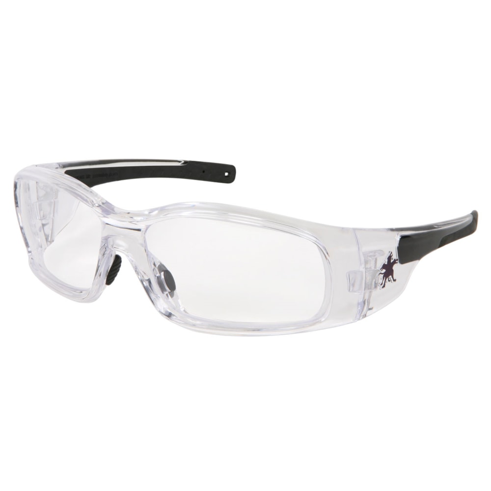 Swagger® SR1 Safety Glass Clear Anti-Fog Lens Frame Black TPR Temples