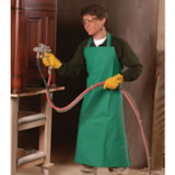 Green PVC Polyester Lined Apron 35"W x 45"L 0.45mm  thumbnail 2