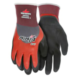 Ninja® 8-Gauge Nylon/Spandex Gloves w/Breathable Nitrile Foam NFT® Coating 1 Coated Palm, Fingertips, and Over the Knuckle thumbnail 1