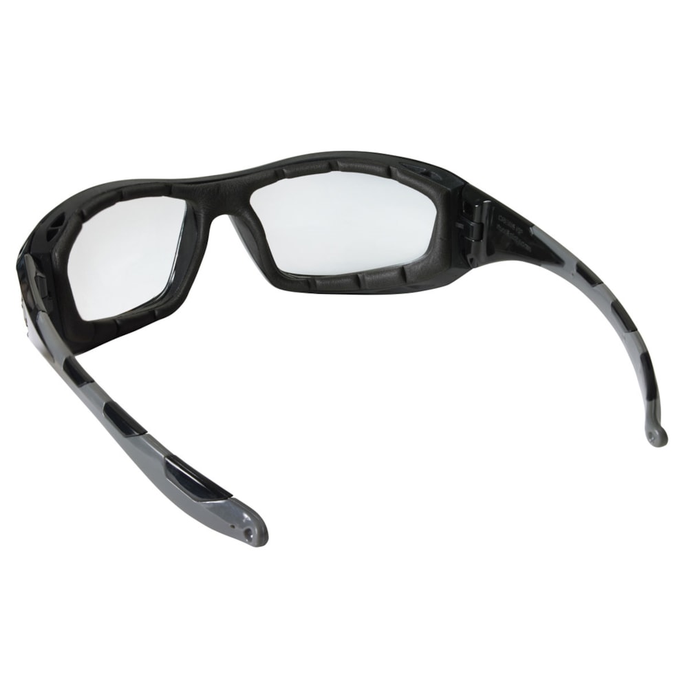 RP2 Series Clear Anti-Fog Lens Safety Glass Black Frame with Gray TPR