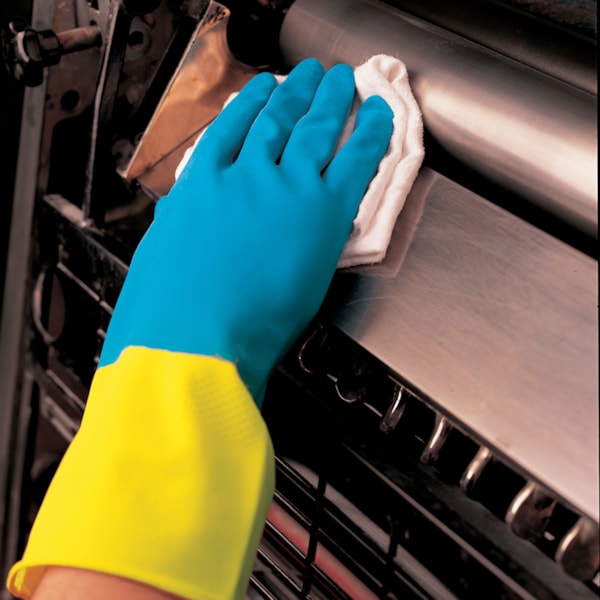 Chem-Tech 28 mil Over Latex Gloves w/Flock Lining and Straight Cuff