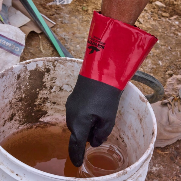 PredaStretch™ 18-Gauge Seamless Nylon Shell Glove with PVC/Nitrile Coating with Sandy Finish