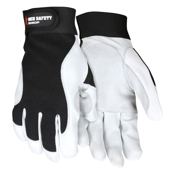 Rugged Grain Goatskin Mechanics Gloves w/Reinforced Thumb Crotch