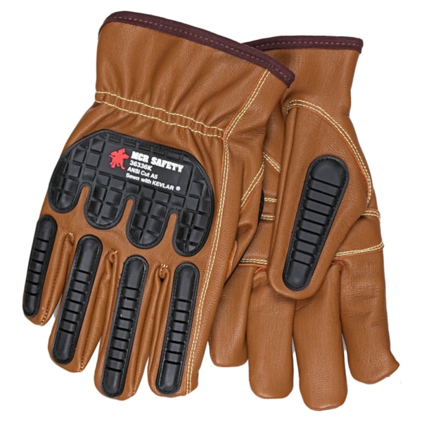 Select Goatskin Driver Lined with Kevlar® Oil Block Technology TPR Back of Hand Protection