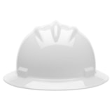 Standard White 4-Point Ratchet Suspension Full Brim Hard Hat thumbnail 3