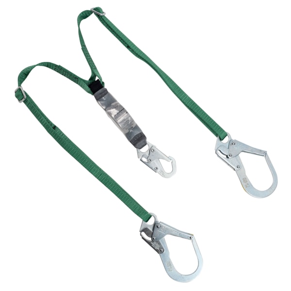 V-Series Standard Twin-Leg 6' Adjustable Shock Absorbing Lanyard 36CL Large Snap Hooks