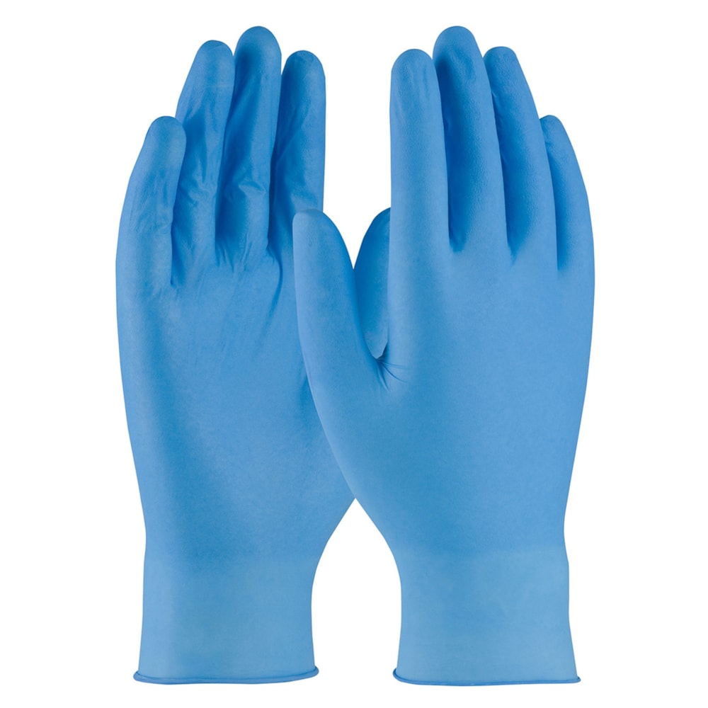 Ambi-dex® Axle Disposable Industrial Grade Powder Free Nitrile Glove with Textured Grip, 4 mil, Blue