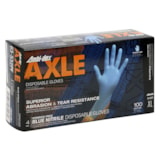 Ambi-dex® Axle Disposable Industrial Grade Powder Free Nitrile Glove with Textured Grip, 4 mil, Blue thumbnail 2